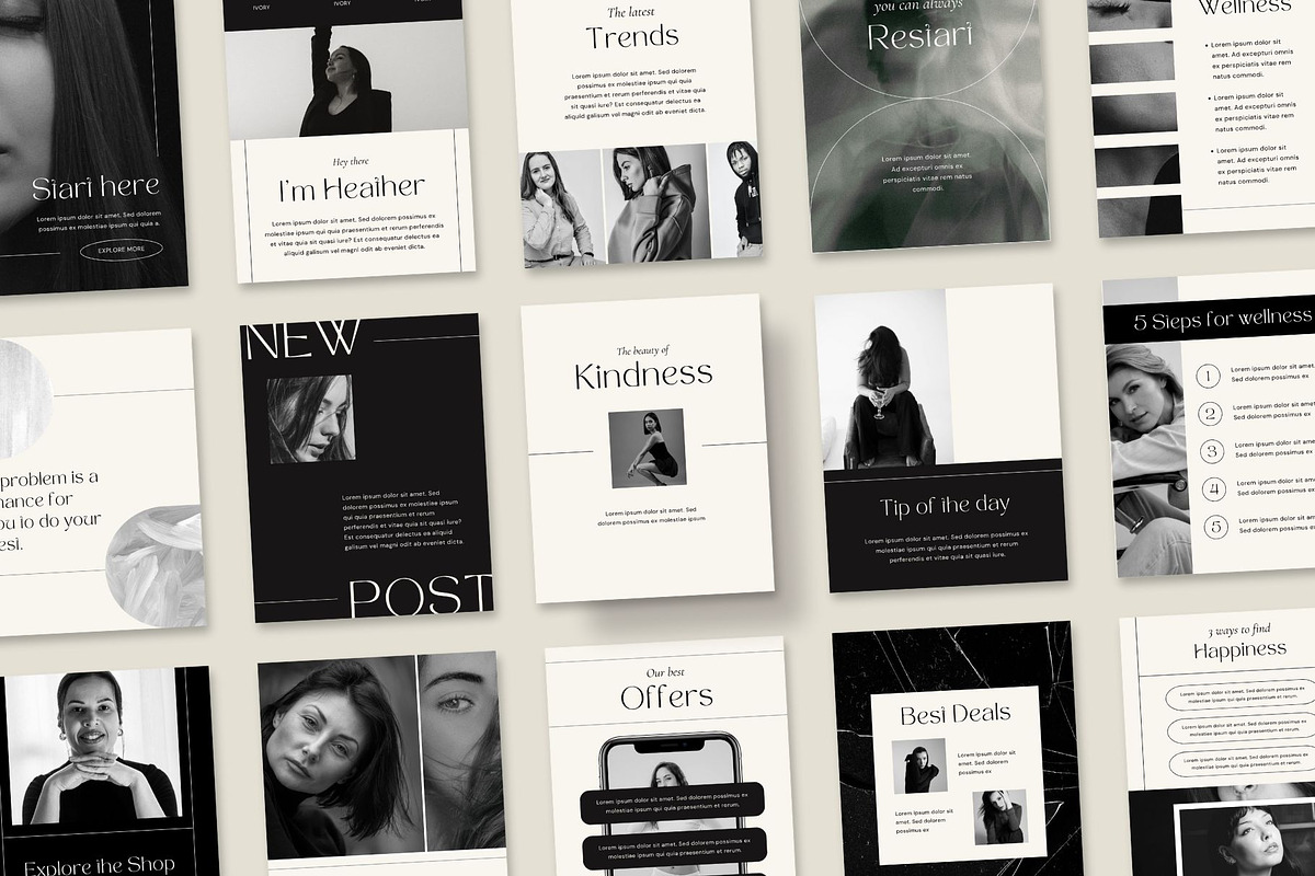 Instagram Canva Templates | Ivory, a Social Media Template by BoldNStudio (Photo 4 of 7)