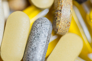 Food supplement pills macro