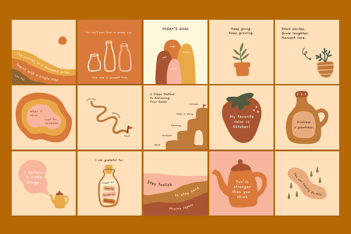 Cozy Fall Instagram Post CANVA, a Social Media Template by Elokka Std. (Photo 6 of 11)