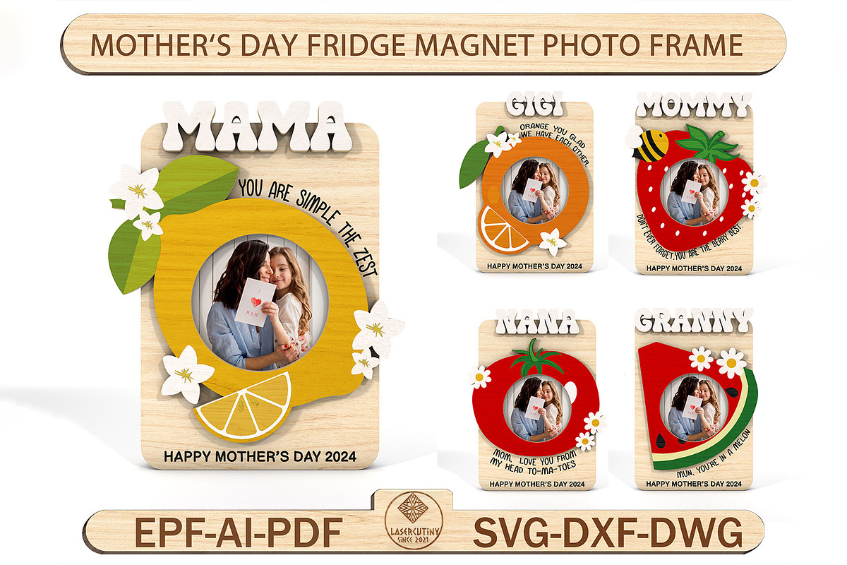 Mother’s Day Photo Frame, a Pattern Graphic by Lasercutiny (Photo 1 of 2)