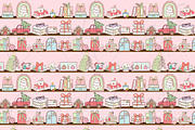 Christmas Bookish Seamless Pattern, a Pattern Graphic by Coastal 5 Designs (Thumbnail 2 of 3)