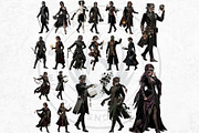 Velvet Mascarade Characters Bundle, a Person Illustration by ThatsDesignArt (Thumbnail 4 of 9)