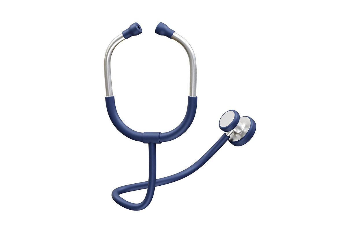Stethoscope icon illustration render, an Object Illustration by fahad121