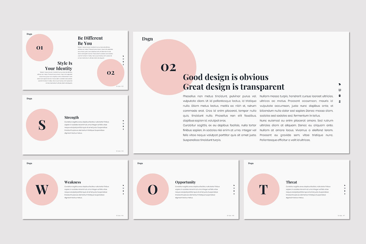 Dsgn - Keynote Template, a Presentation Template by deasign (Photo 6 of 14)