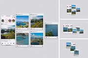 High Quality Instagram Mockup, an Advertising Mockup by Afif_studio (Thumbnail 1 of 5)