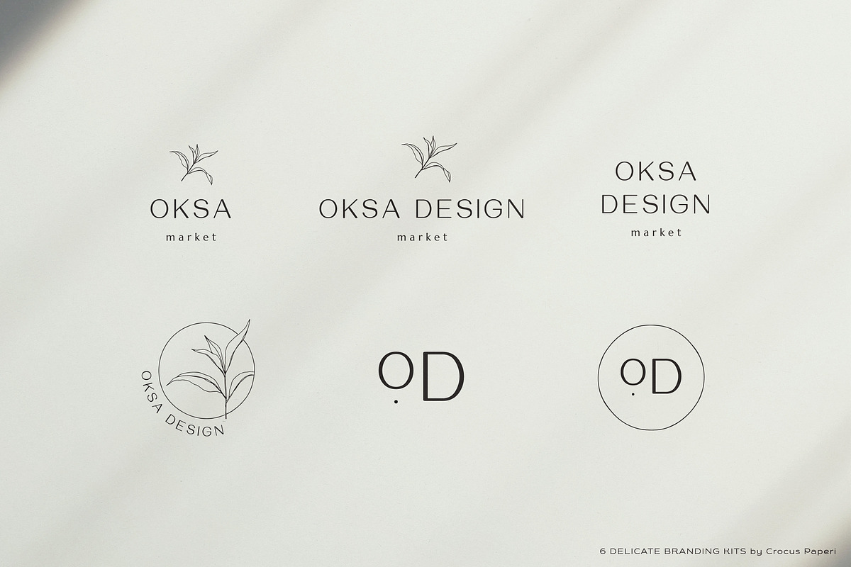 33 delicate logos ~ 6 brand kits preview 7