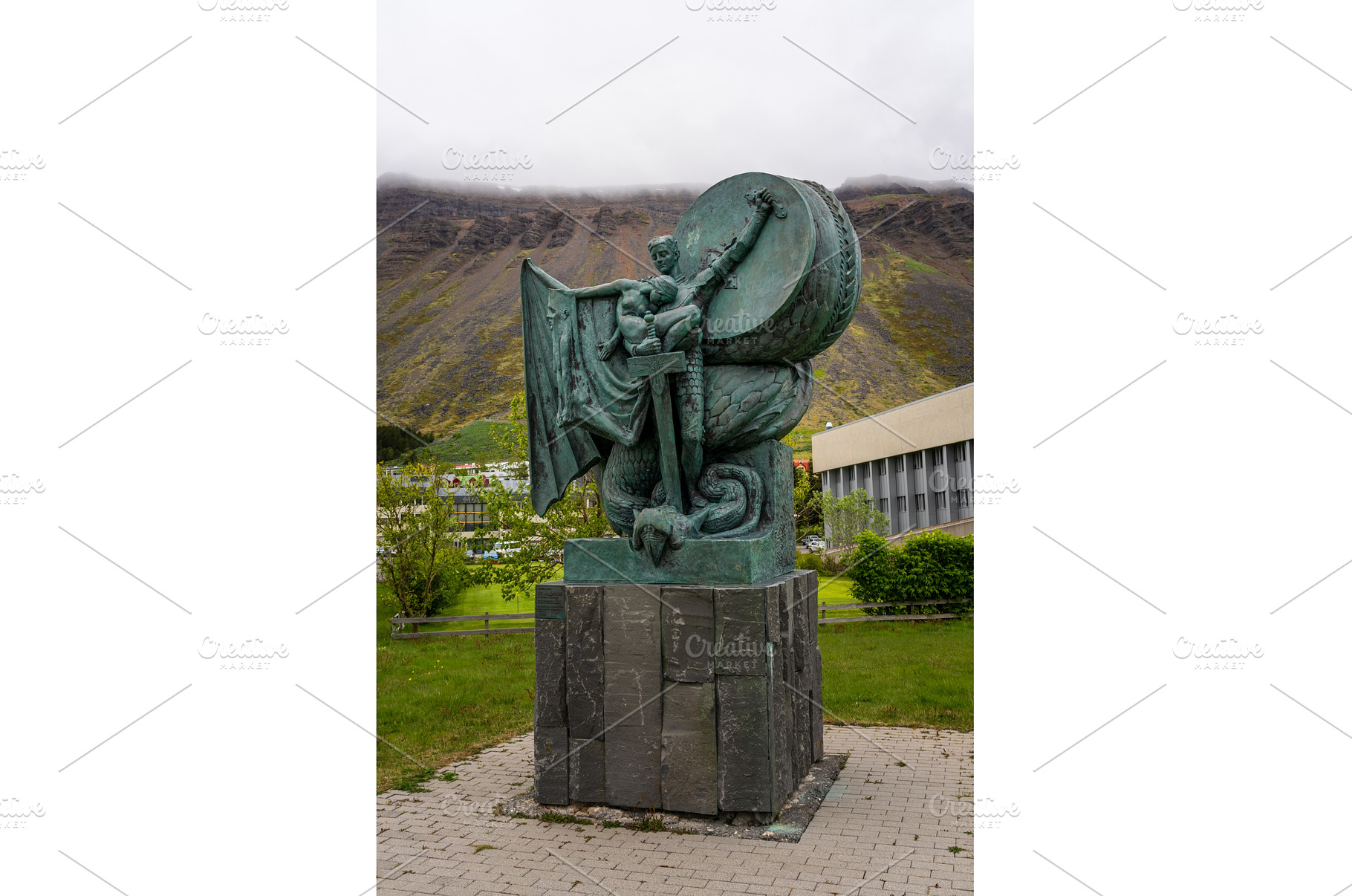 Statue called Free from Enchantment, an Architecture Photo by Backyard Stock