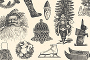 Retro Christmas Design Kit, a Seasonal Illustration by Retro Machine (Thumbnail 15 of 17)