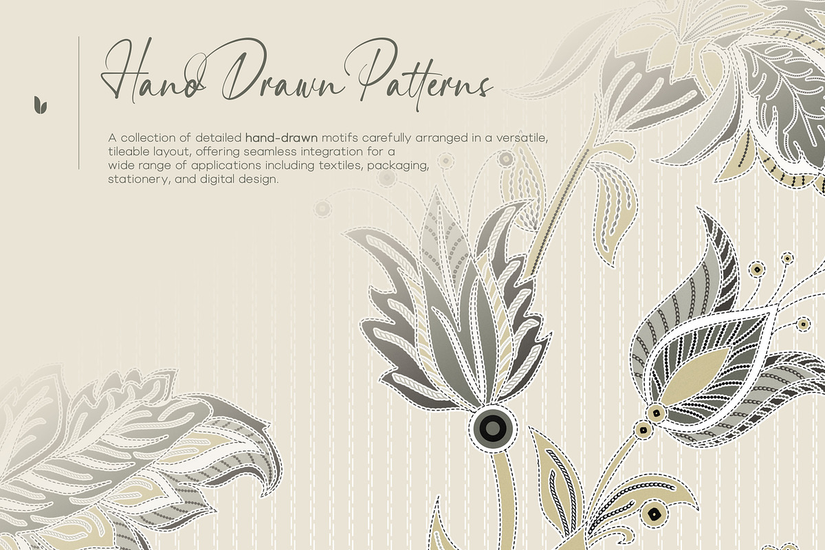 Loomsy | Luxury Stitch Style Prints, a Pattern Graphic by LEAFure (Photo 7 of 11)