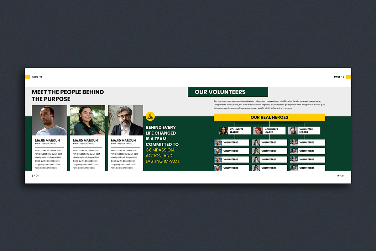 Charity Brochure | Canva, a Brochure Template by ArtisticLand (Photo 5 of 11)