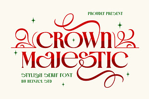 Crown Majestic Elegant Serif Font