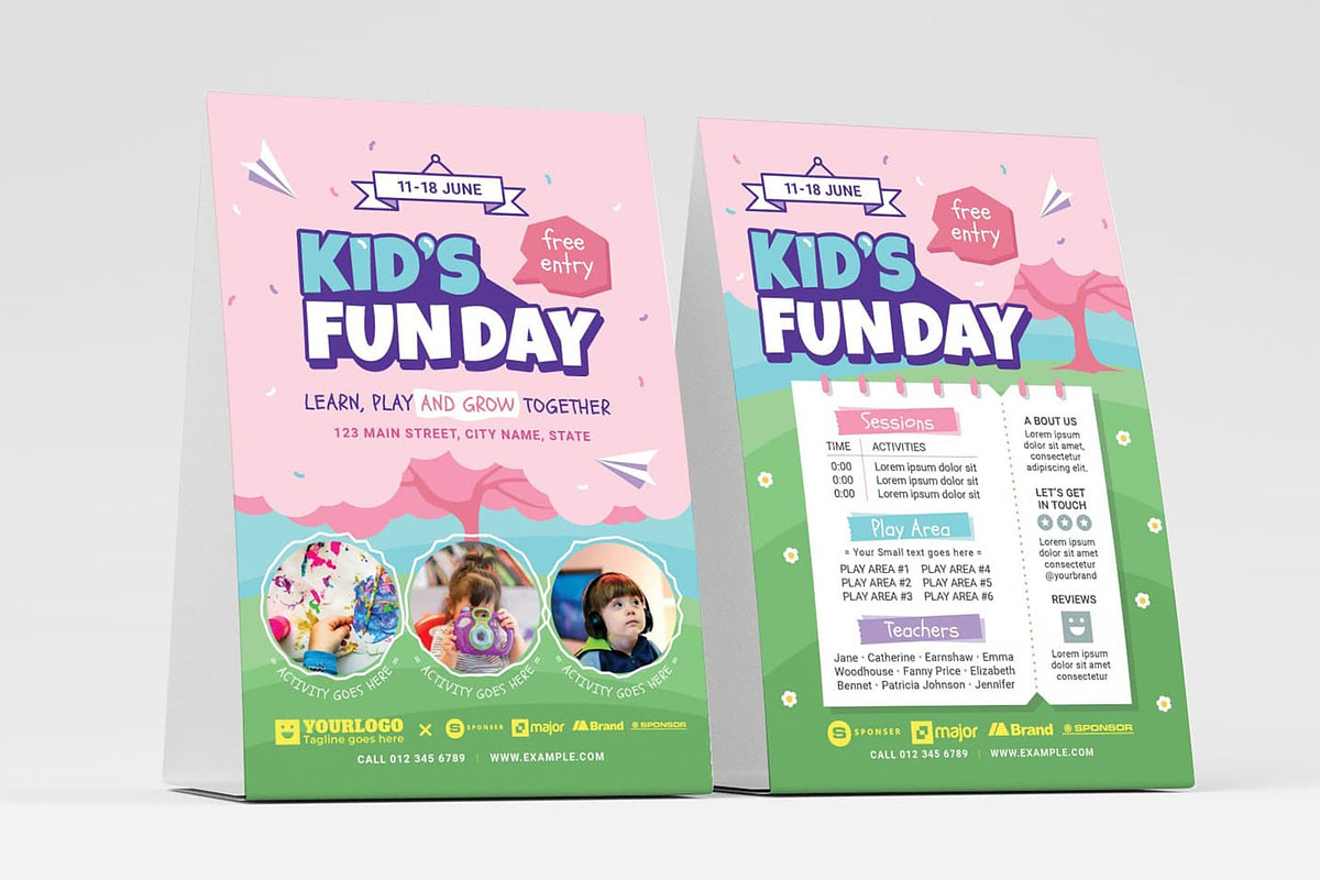 Kid’s Fun Day Flyer Templates, a Flyer Template by BrandPacks (Photo 4 of 8)