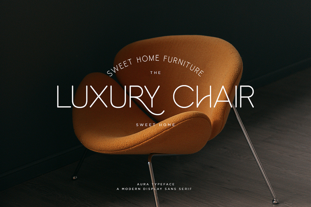 Aura | Round Sans Serif, a Sans Serif Font by Pentagonistudio (Photo 3 of 10)