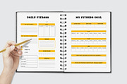 Healthy Lifestyle & Fitness Planner, a Stationery Template by Amit Debnath (Thumbnail 6 of 7)