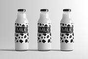 Milk Bottle Mock-Up, a Packaging Mockup by AY Mock-Ups (Thumbnail 2 of 3)
