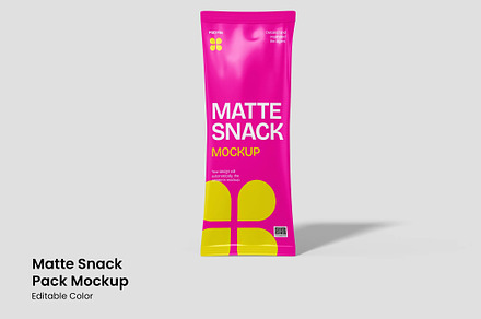 Matte Snack Pack Mockup, a Packaging Mockup by renderstockmarket