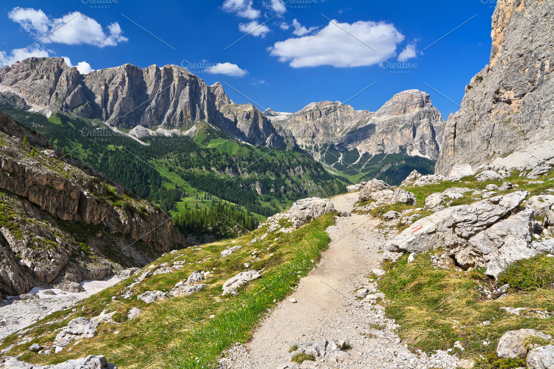 Dolomiti - footpath in Val Badia, a Nature Photo by Antonio-S