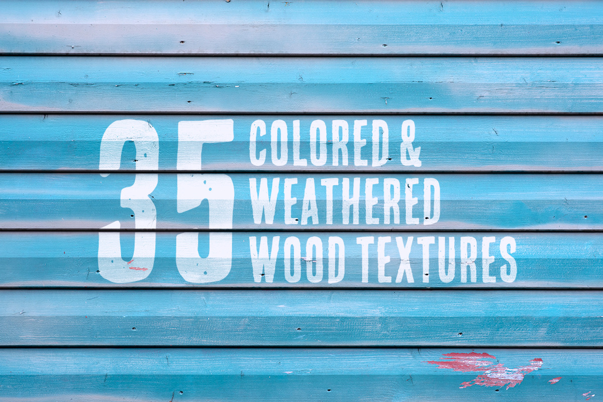 35 Colored & Weathered Wood Textures, a Texture Graphic by 77 Productions (Photo 1 of 5)