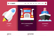 Flat Logistic - Responsive WP Theme, a WordPress Template by raintheme (Thumbnail 5 of 5)