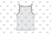 Y2K High Neck Tank Fashion Flat, a Shirt Mockup by haydenwentworth (Thumbnail 3 of 3)