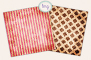 Pink and Brown Scrapbook Paper, a Pattern Graphic by Lavender Mint Graphics (Thumbnail 5 of 6)