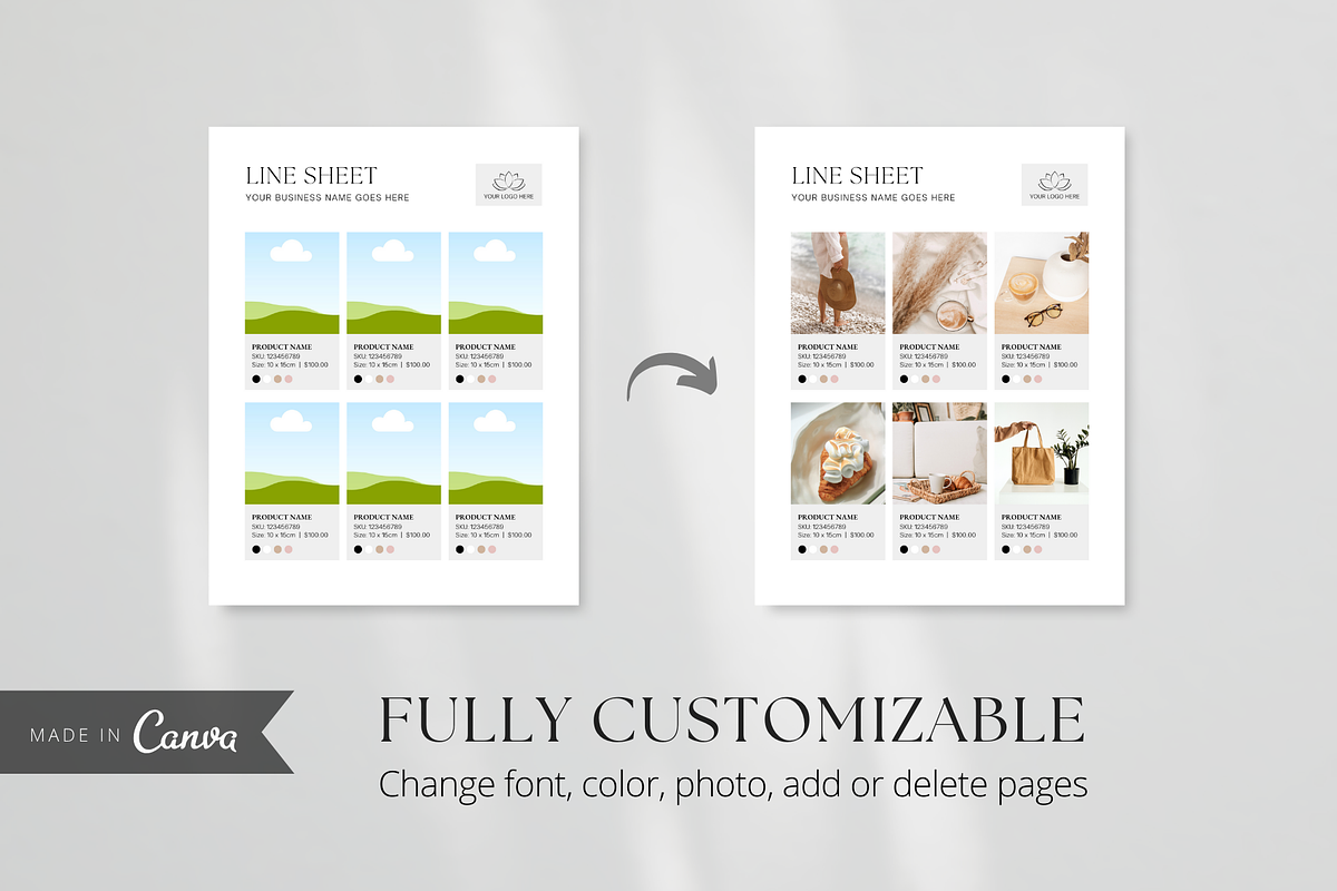 Wholesale Line Sheet Template, a Magazine Template by ShopRShop (Photo 9 of 10)