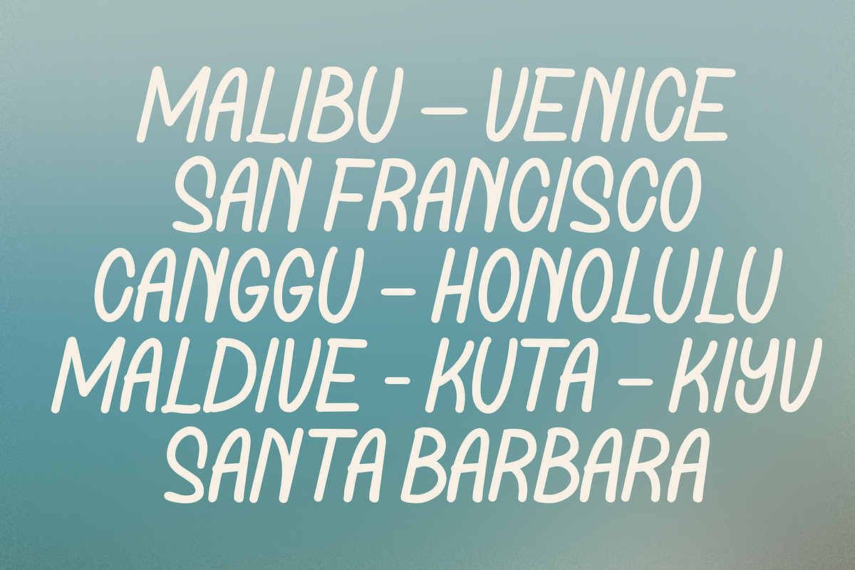 La Tropic Summer Typeface, a Handwritten Font by Casloop Studio (Photo 7 of 15)