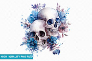 Gothic Skull Clipart Bundle, an Illustration by crative8112 (Thumbnail 7 of 8)