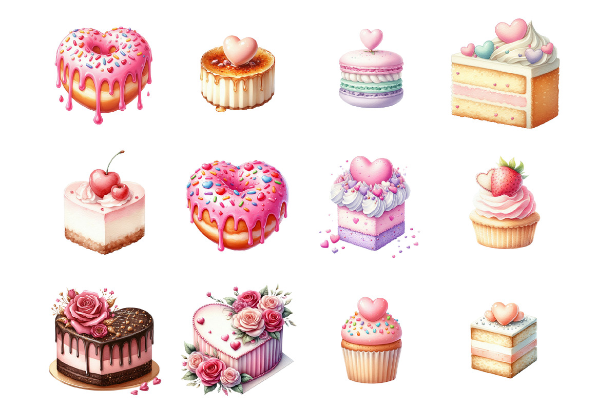 Valentine Cake Dessert, an Illustration by Design Market (Photo 2 of 3)