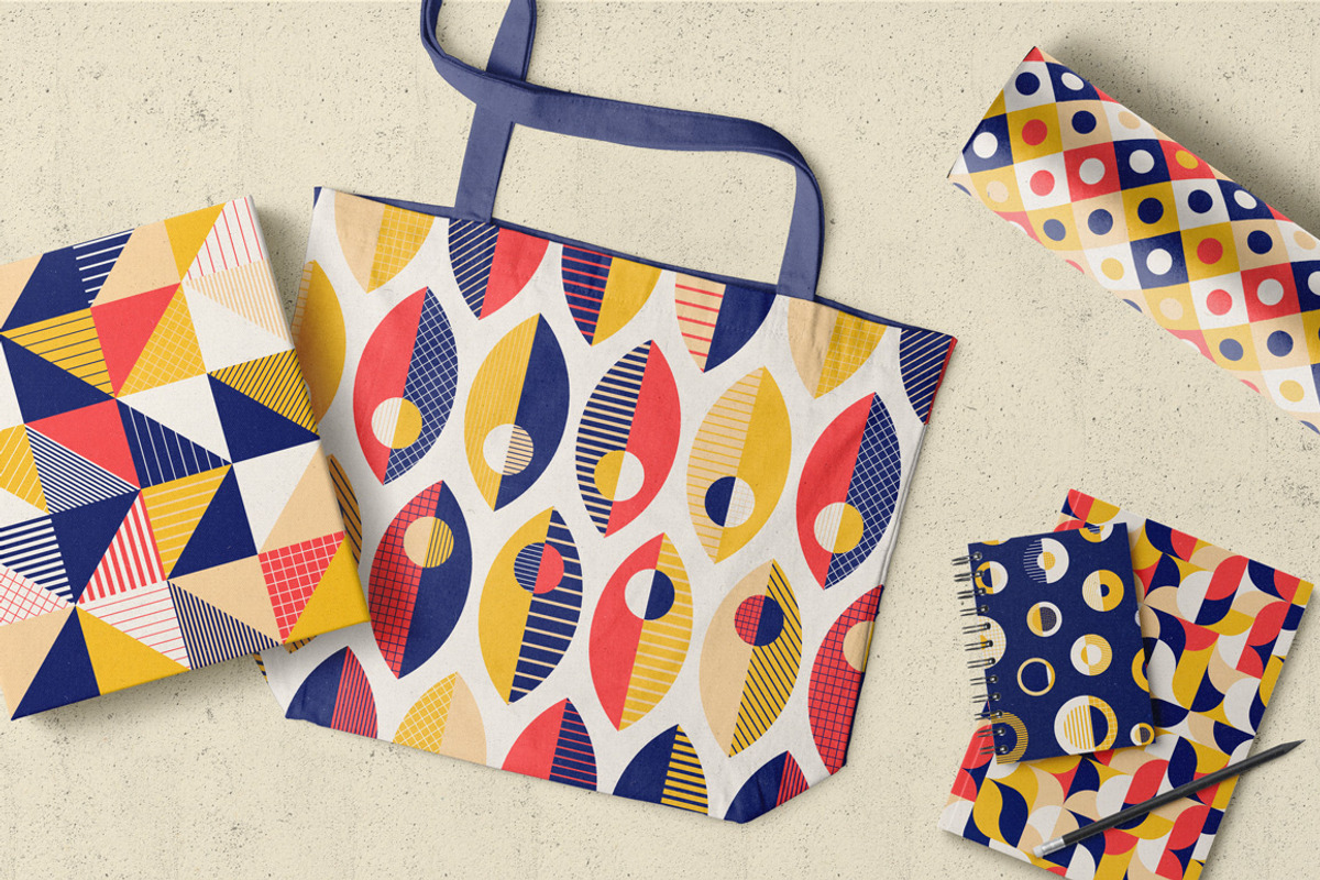 PATTERNS 8: 10 Geometric Patterns, a Pattern Graphic by kloroform