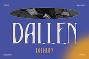 Dallen Drawn, a Serif Font by Craft Supply Co. (Thumbnail 1 of 8)
