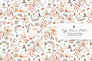 Foggy Flowers Watercolor Pattern, a Pattern Graphic by Webvilla Studio (Thumbnail 1 of 6)