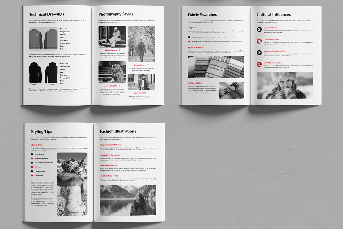 Winter Fashion Portfolio Layout, a Magazine Template by MightyDesign (Photo 3 of 6)