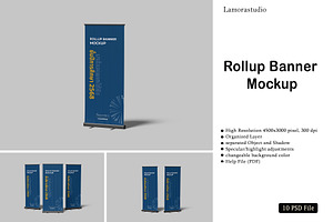 High Quality Roll Up Banner Mockup