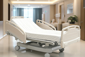 Hospital bed in the ward, a Photo by AlyaAnd