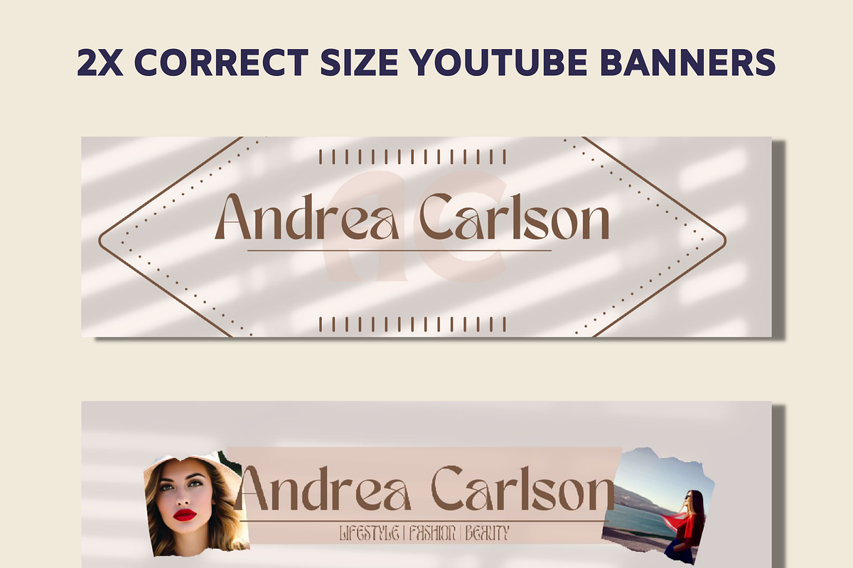 Boho YouTube Branding Kit, a Social Media Template by Chantelle T Illustrations (Photo 2 of 8)