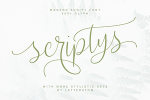 Scriptys Modern Script Font