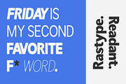 Readant Condensed - Family Font, a Sans Serif Font by Rastype (Thumbnail 3 of 10)