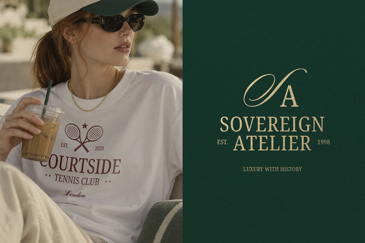 Old Money Vintage Logo Collection, a Branding & Logo Template by Vasya Kobelev (Photo 2 of 17)