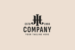 Letter JH logo illustration, a Branding & Logo Template by Dyn Studio