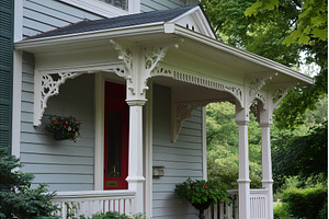 Charming victorian porch with, an Architecture Photo by Lermont51