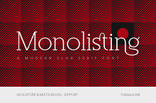 Monolisting - Slab Serif Font