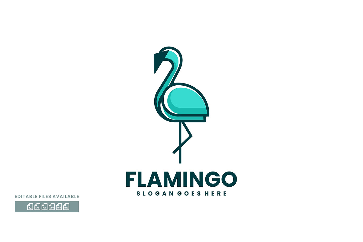 Flamingo Simple Mascot Logo, a Branding & Logo Template by ivan_artnivora