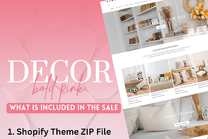 Feminine Pink Decor Shopify Theme