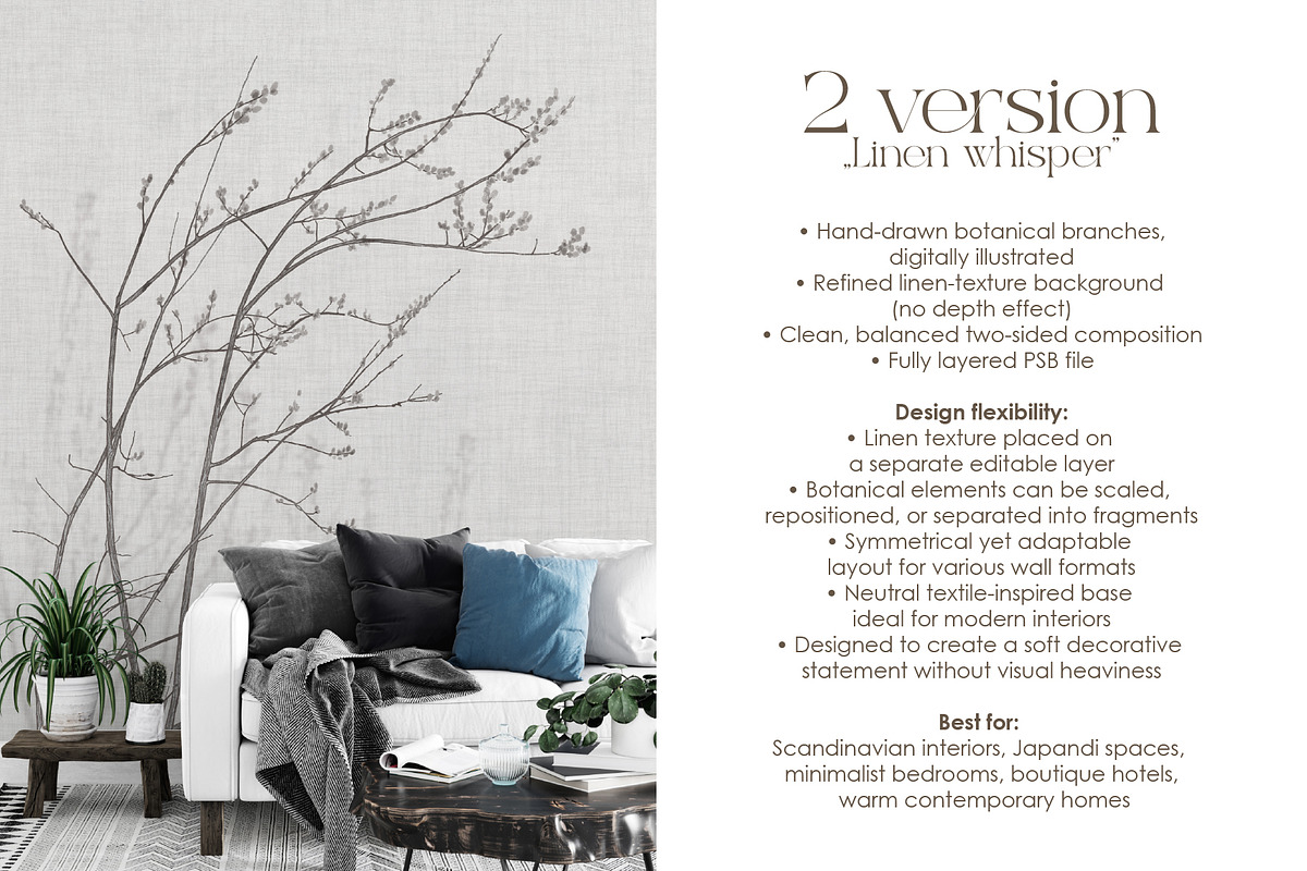 Quiet Fields – landscape wall mural, a Wallpaper Graphic by Timofi Art (Photo 8 of 14)