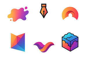 Unique collection of colorful, an Illustration by ZinetroN