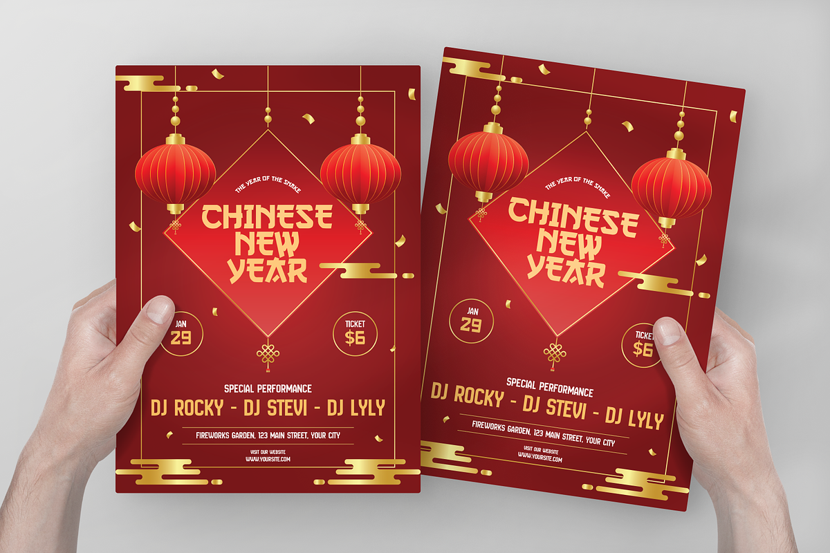 Chinese New Year Flyer, a Flyer Template by Annora Studio (Photo 2 of 5)