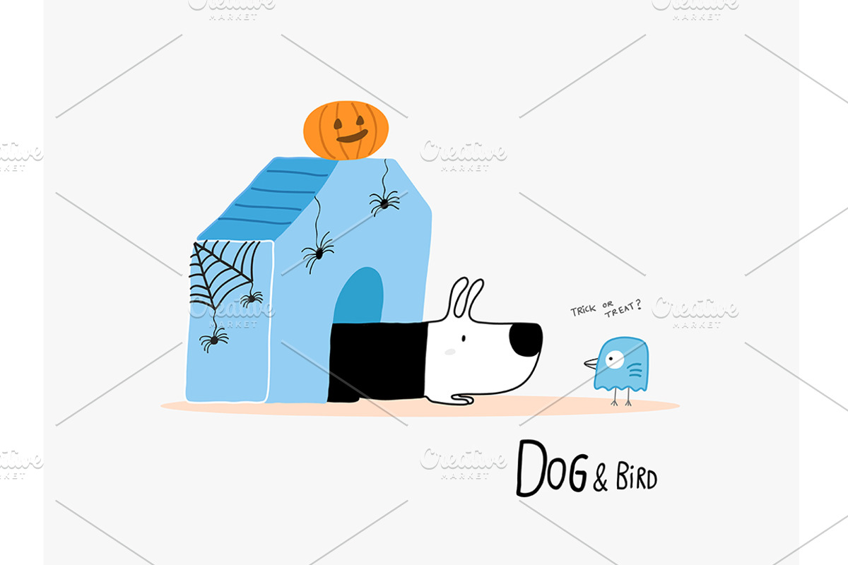 Dog & Bird Collection 3, an Animal Illustration by Irene Loal (Photo 6 of 11)
