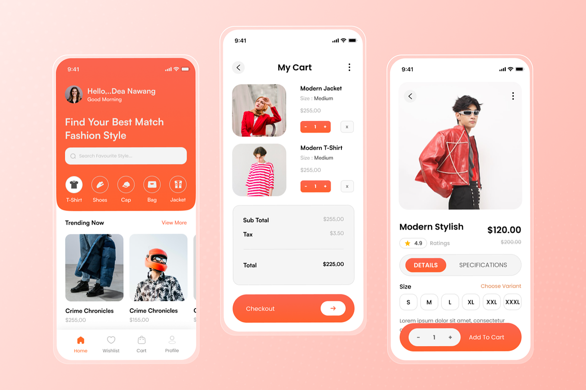 E-Commerce Fashion App Mobile UI Kit, an UI Kit Template by SquidPixey
