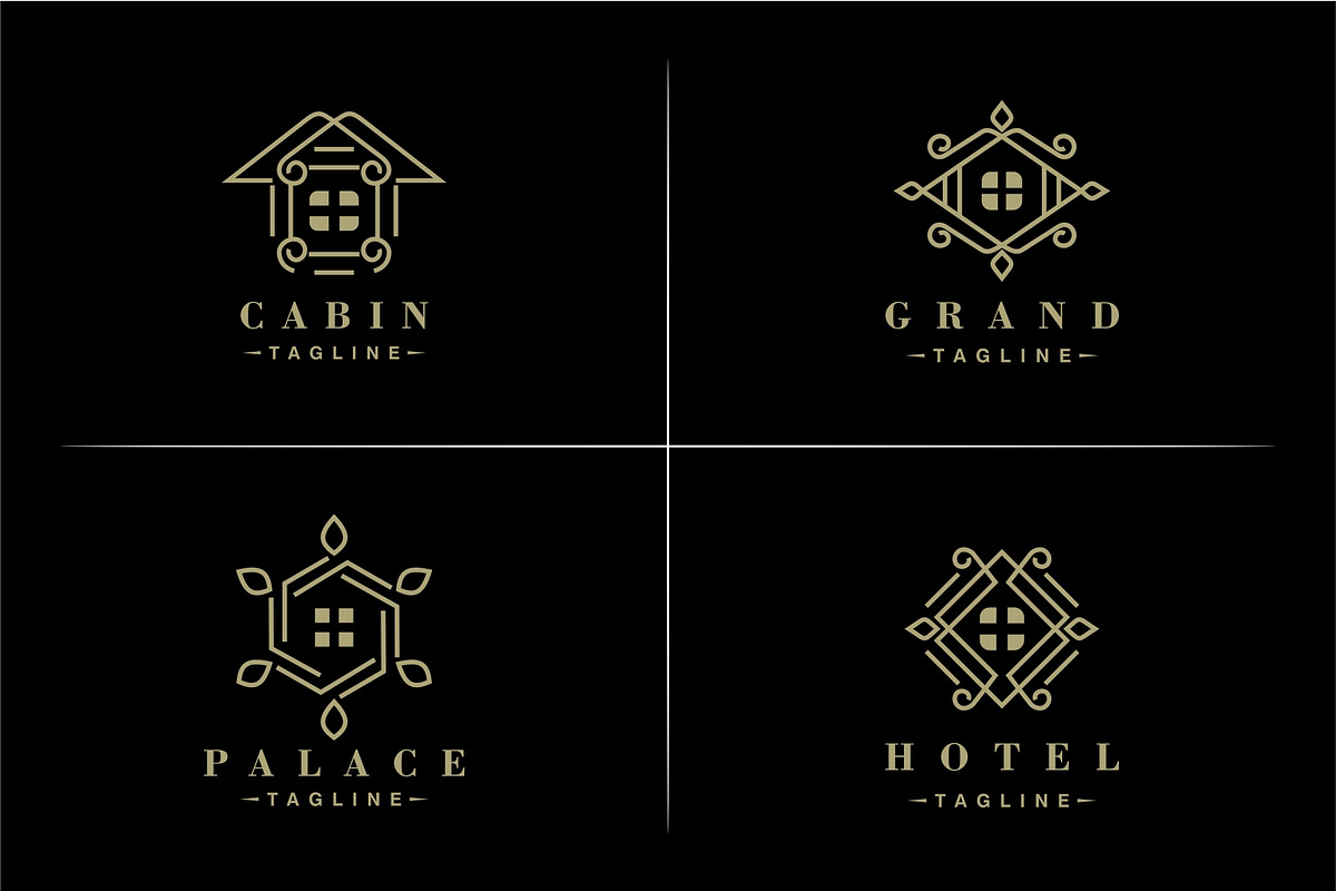 Luxury House Logo Pack, a Branding & Logo Template by Logosava ...